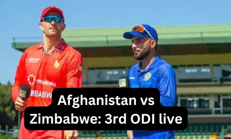 Afghanistan vs Zimbabwe: 3rd ODI live