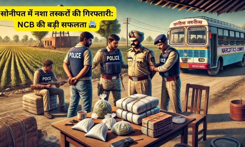 Haryana: सोनीपत में नशा तस्करों की गिरफ्तारी: NCB की बड़ी सफलता 🚔