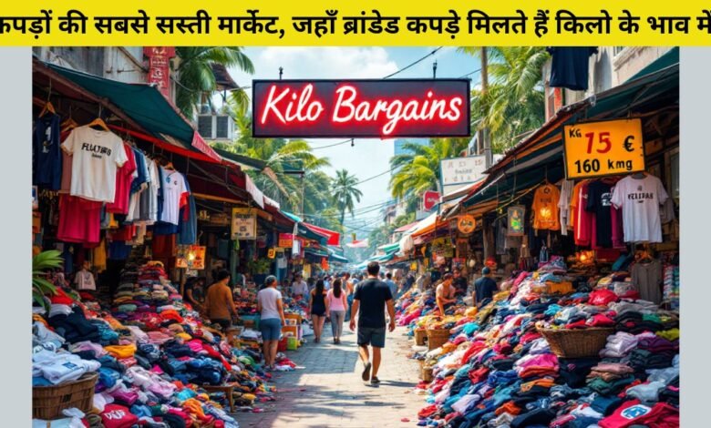 कपड़ों की सबसे सस्ती मार्केट, जहाँ ब्रांडेड कपड़े मिलते हैं किलो के भाव में!