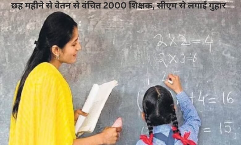 छह महीने से वेतन से वंचित 2000 शिक्षक, सीएम से लगाई गुहार